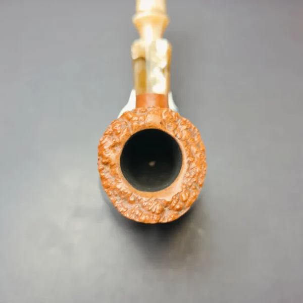 Savinelli Autograph 6 N Natural Sandblasted Dublin Estate Briar Pipe, Unsmoked - Image 6