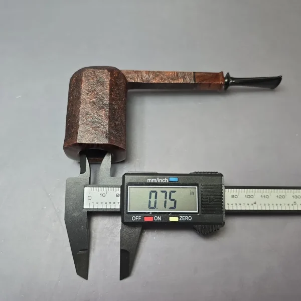 Piero Vitale Partially Sandblasted Panel w/ Cocobolo (2 Star) Handmade Briar Pipe, New - Image 10