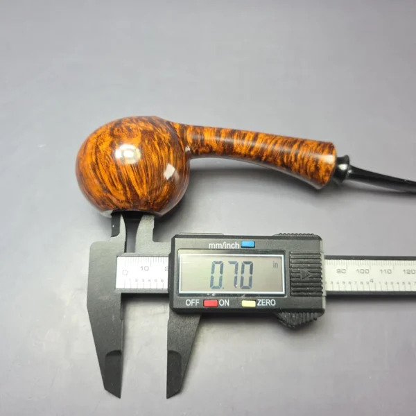 Brentegani Smooth Long Shank Footed Apple Handmade Briar Pipe, New - Image 11