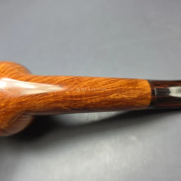 Dave Neeb Smooth Long Shank Apple Handmade Briar Pipe, New - Image 4