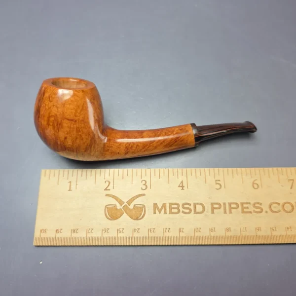 Dave Neeb Smooth Long Shank Apple Handmade Briar Pipe, New - Image 5