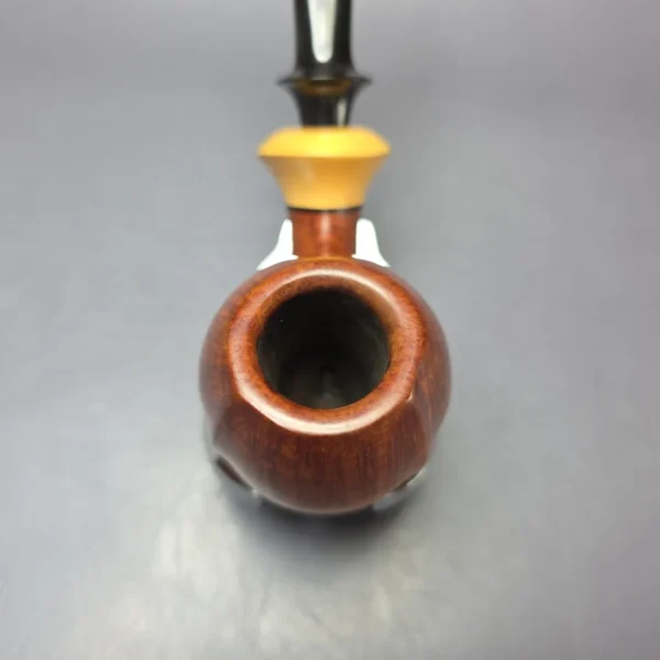 Lasse Skovgaard Lion Grade Smooth Egg w/ Boxwood Estate Briar Pipe, Danish Estates - Image 6