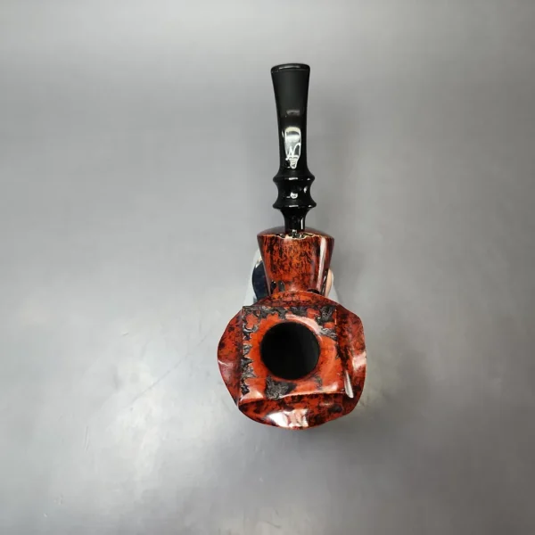 Nording Moss Partially Rusticated Freehand Estate Briar Pipe, Unsmoked - Image 6