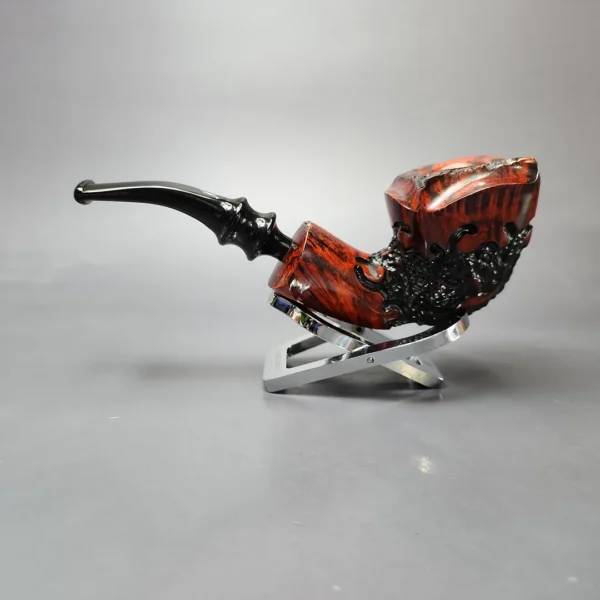 Nording Moss Partially Rusticated Freehand Estate Briar Pipe, Unsmoked - Image 7