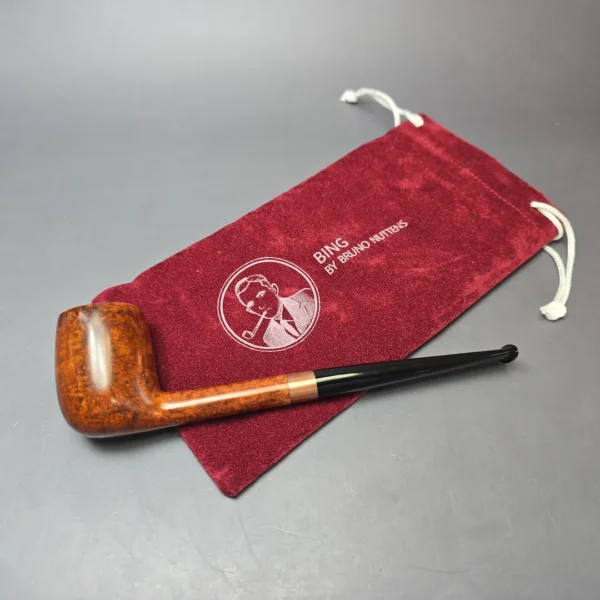 Bruno Nuttens Bing B3 Smooth Billiard w/ Copper Briar Pipe, New - Image 8