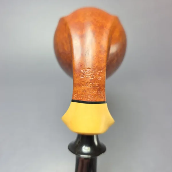 Lasse Skovgaard Lion Grade Smooth Egg w/ Boxwood Estate Briar Pipe, Danish Estates - Image 9