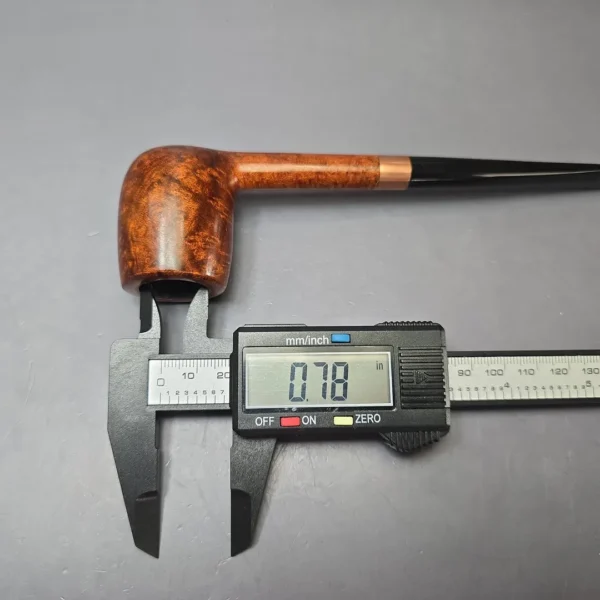 Bruno Nuttens Bing B3 Smooth Billiard w/ Copper Briar Pipe, New - Image 9