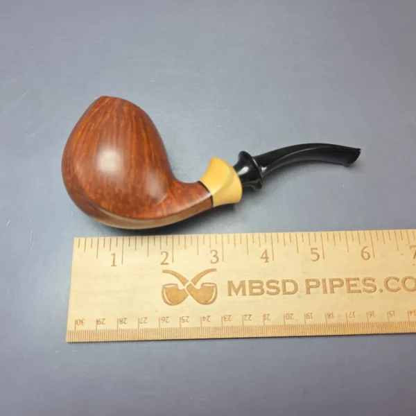Lasse Skovgaard Lion Grade Smooth Egg w/ Boxwood Estate Briar Pipe, Danish Estates - Image 10