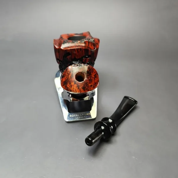 Nording Moss Partially Rusticated Freehand Estate Briar Pipe, Unsmoked - Image 11