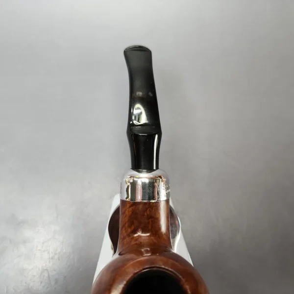 Peterson Premier System B42 "Darwin" Smooth Apple w/ Fishtail Stem Estate Briar Pipe, Irish Estates - Image 5