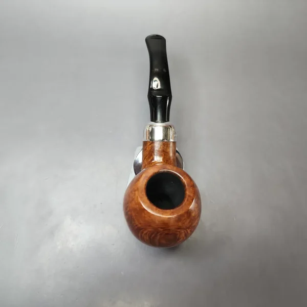 Peterson Premier System B42 "Darwin" Smooth Apple w/ Fishtail Stem Estate Briar Pipe, Irish Estates - Image 6