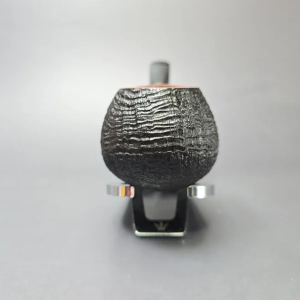 Yang Kun Partially Sandblasted Tomato w/ Boxwood Handmade Briar Pipe, New - Image 3