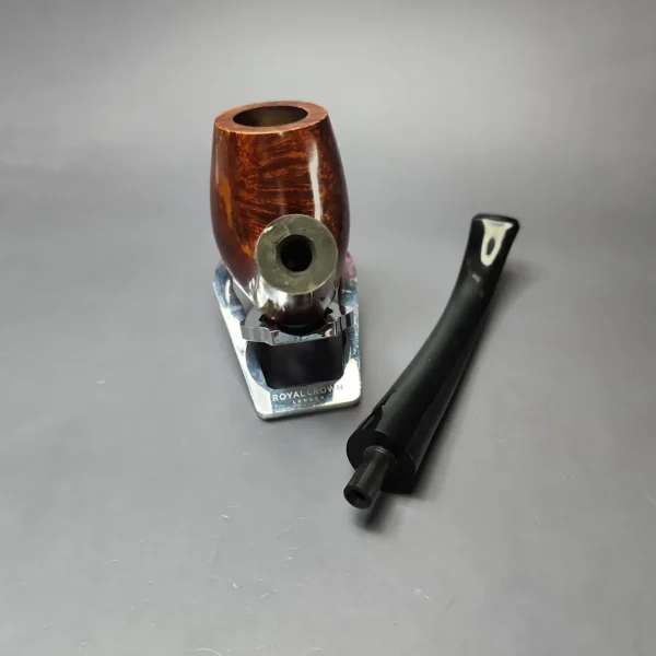 James Upshall Empire Series Tradition Magnum Smooth Bent Billiard Estate Briar Pipe, Unsmoked - Image 12