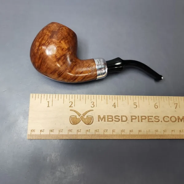 Peterson Premier System B42 "Darwin" Smooth Apple w/ Fishtail Stem Estate Briar Pipe, Irish Estates - Image 8