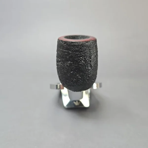 Bruno Nuttens Bing B2 Partially Sandblasted Billiard w/ Aluminum Briar Pipe, New - Image 3