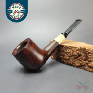 MBSD Briars by Vitale Sienna Contrast Smooth Billiard w/ Boxwood Briar Pipe, New