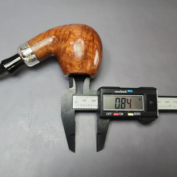 Peterson Premier System B42 "Darwin" Smooth Apple w/ Fishtail Stem Estate Briar Pipe, Irish Estates - Image 9