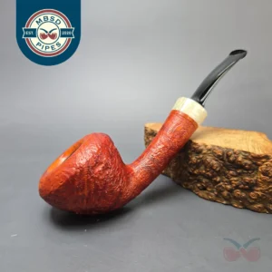 Sebastian Heck Sandblasted Acorn w/ Juma Handmade Strawberry Briar Pipe, New