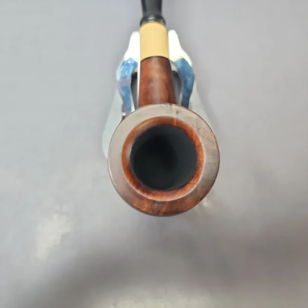 MBSD Briars by Vitale Sienna Contrast Smooth Billiard w/ Boxwood Briar Pipe, New - Image 4