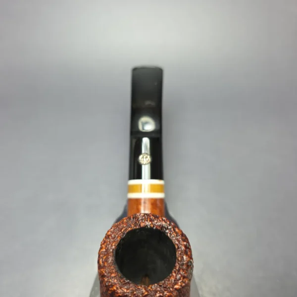 Mastro de Paja Partially Rusticated Cherrywood Estate Briar Pipe, Italian Estates - Image 7
