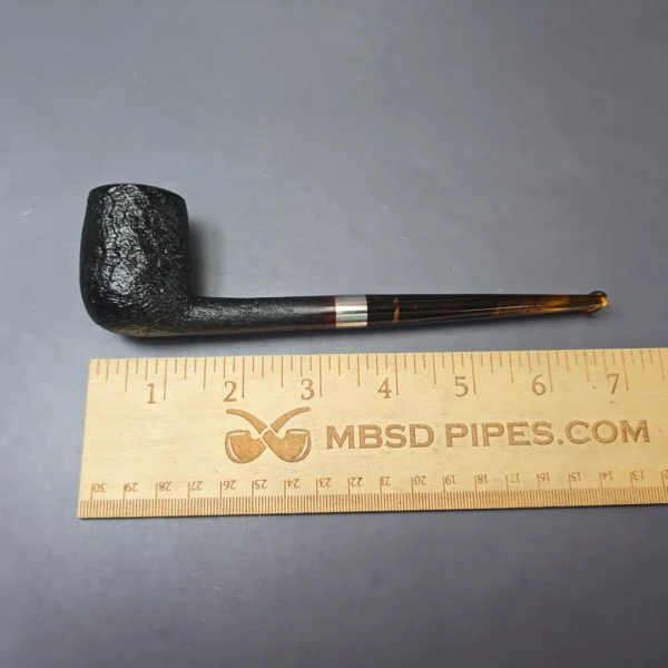 Bruno Nuttens Bing B2 Partially Sandblasted Billiard w/ Aluminum Briar Pipe, New - Image 8