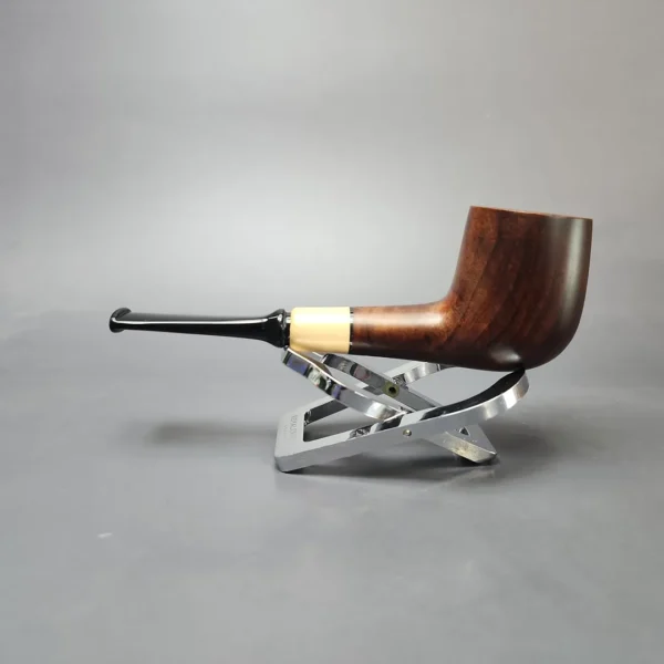MBSD Briars by Vitale Sienna Contrast Smooth Billiard w/ Boxwood Briar Pipe, New - Image 7