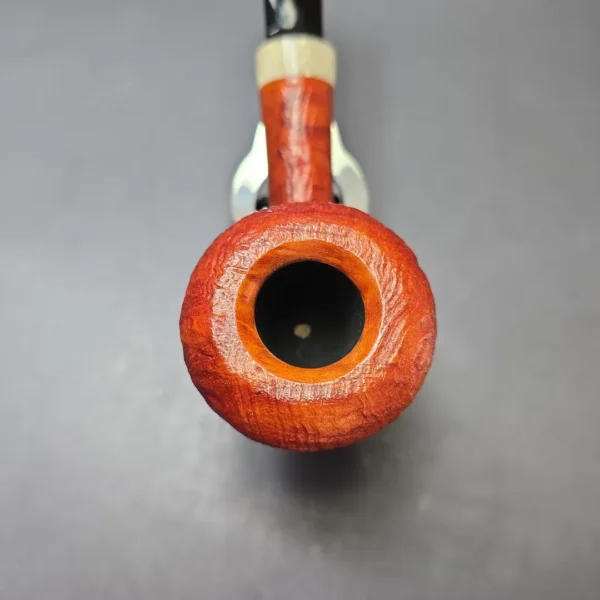 Sebastian Heck Sandblasted Acorn w/ Juma Handmade Strawberry Briar Pipe, New - Image 6