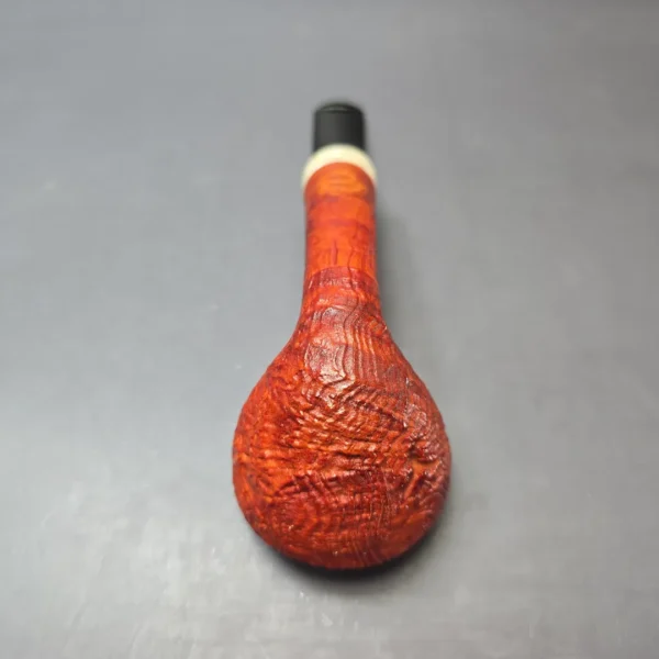 Sebastian Heck Sandblasted Acorn w/ Juma Handmade Strawberry Briar Pipe, New - Image 7