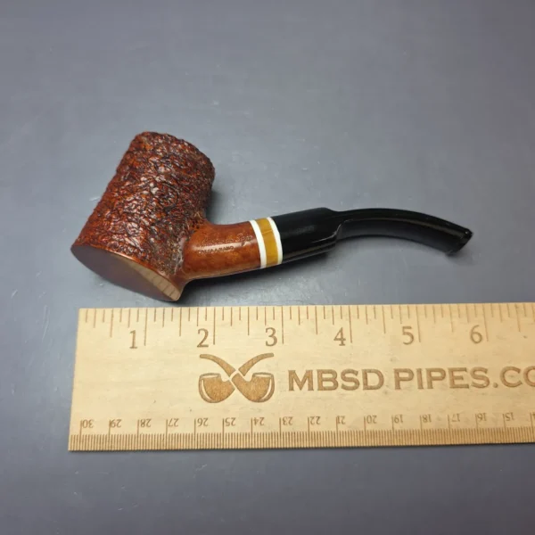 Mastro de Paja Partially Rusticated Cherrywood Estate Briar Pipe, Italian Estates - Image 12