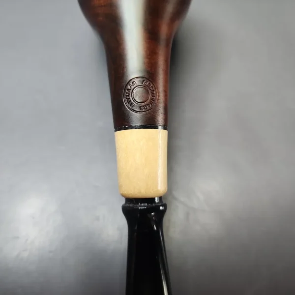 MBSD Briars by Vitale Sienna Contrast Smooth Billiard w/ Boxwood Briar Pipe, New - Image 10