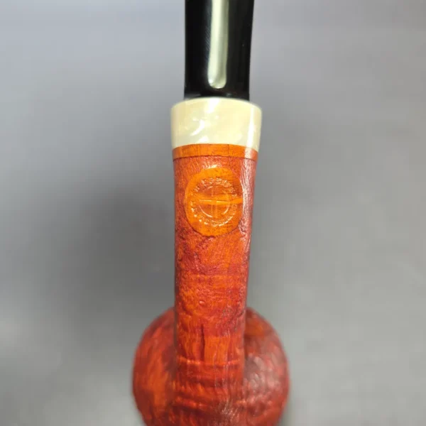 Sebastian Heck Sandblasted Acorn w/ Juma Handmade Strawberry Briar Pipe, New - Image 8