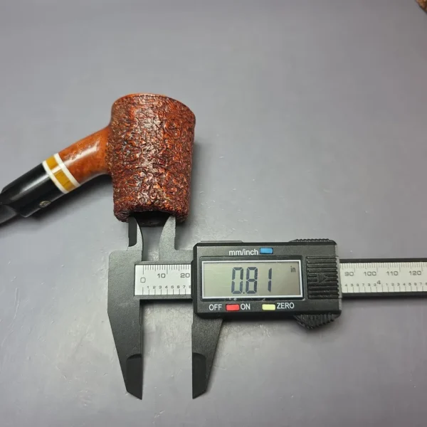 Mastro de Paja Partially Rusticated Cherrywood Estate Briar Pipe, Italian Estates - Image 13