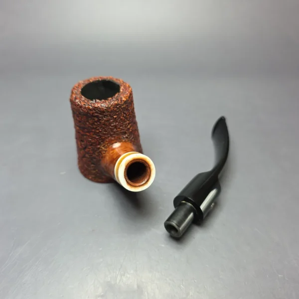 Mastro de Paja Partially Rusticated Cherrywood Estate Briar Pipe, Italian Estates - Image 14