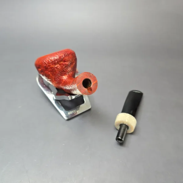 Sebastian Heck Sandblasted Acorn w/ Juma Handmade Strawberry Briar Pipe, New - Image 11
