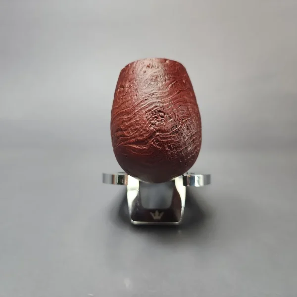 MBSD Briars by Piero Vitale Red Sandblasted Brandy w/ Zebrawood Briar Pipe, New - Image 3