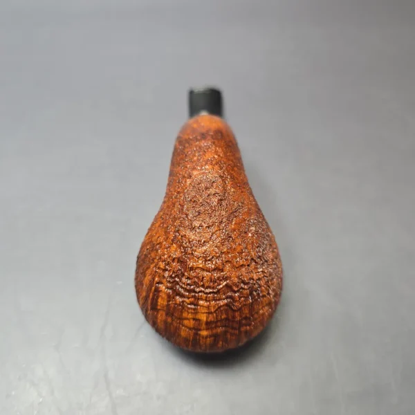 Qi Studio Contrast Sandblasted Rhodesian w/ Acrylic Estate Briar Pipe, Unsmoked - Image 7