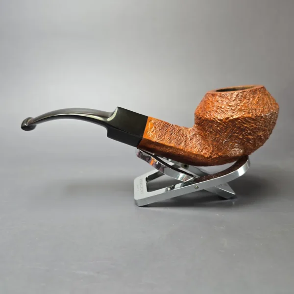 Ferndown Antique Bark 3 Star Partially Rusticated Bulldog Estate Briar Pipe, English Estates - Image 5