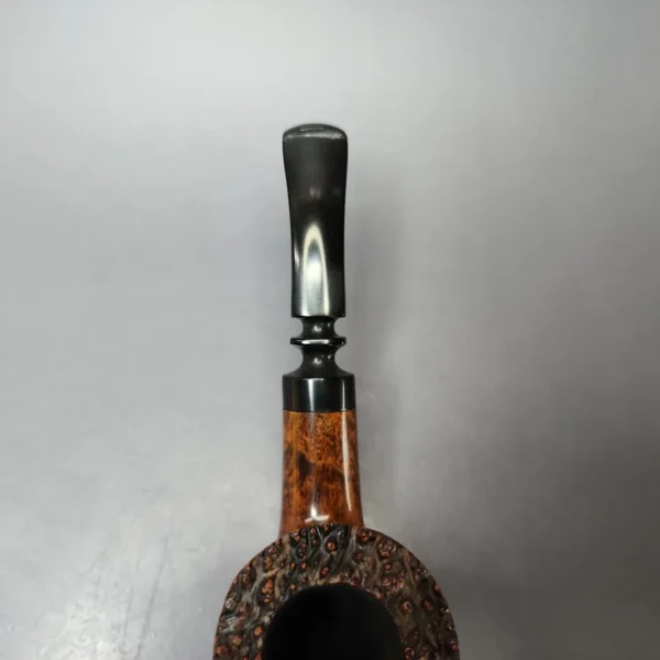 Viggo Nielsen Hand Finished Smooth Freehand Sitter Estate Briar Pipe, Unsmoked - Image 5