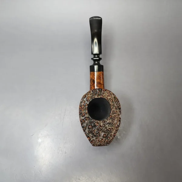 Viggo Nielsen Hand Finished Smooth Freehand Sitter Estate Briar Pipe, Unsmoked - Image 6