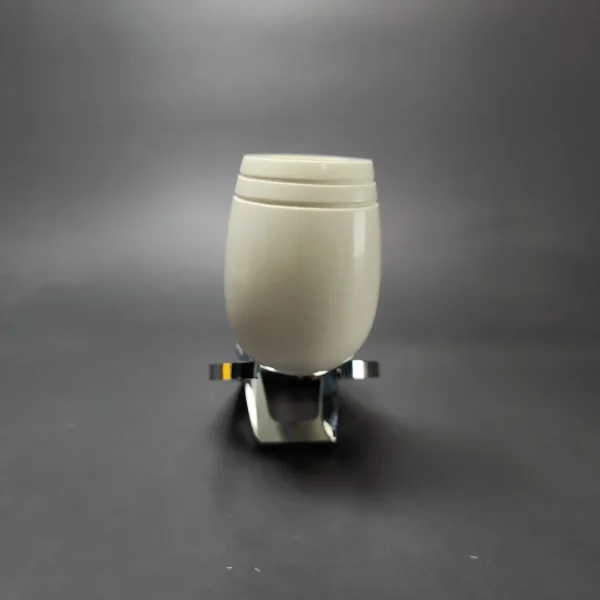 MBSD Meerschaum Silver Stack Billiard Reverse Calabash Block Meerschaum Pipe, New - Image 3