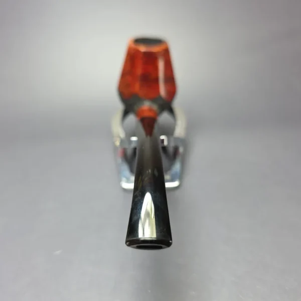 WO Larsen Partially Rusticated Paneled Brandy Estate Briar Pipe, Danish Estates - Image 5