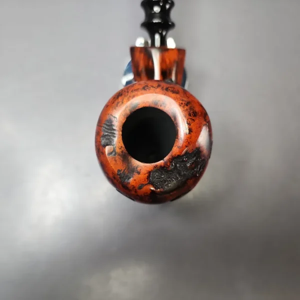 Nording Abstract Partially Rusticated Freehand Estate Briar Pipe, Unsmoked - Image 4