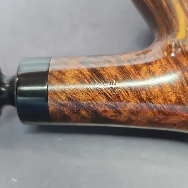 Viggo Nielsen Hand Finished Smooth Freehand Sitter Estate Briar Pipe, Unsmoked - Image 11