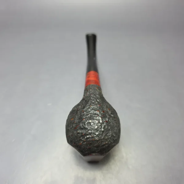 WO Larsen Partially Rusticated Paneled Brandy Estate Briar Pipe, Danish Estates - Image 8