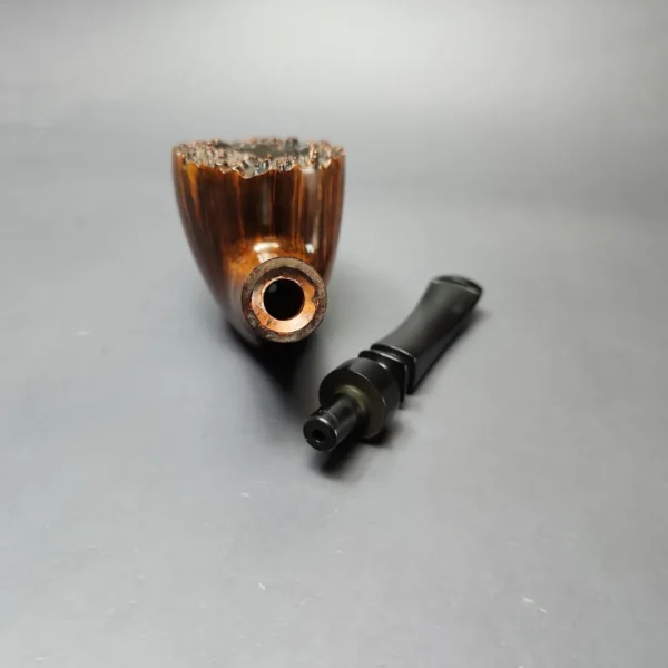 Viggo Nielsen Hand Finished Smooth Freehand Sitter Estate Briar Pipe, Unsmoked - Image 12