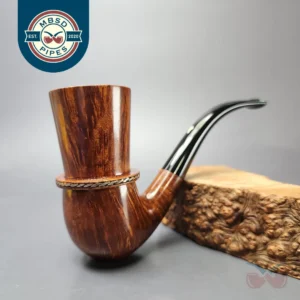 Rinaldo Collection 800 Smooth Calabash w/ Silver Estate Briar Pipe, Unsmoked