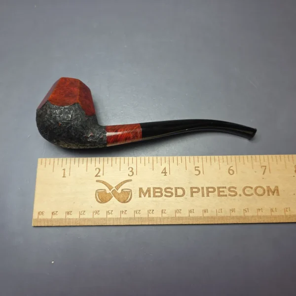 WO Larsen Partially Rusticated Paneled Brandy Estate Briar Pipe, Danish Estates - Image 10