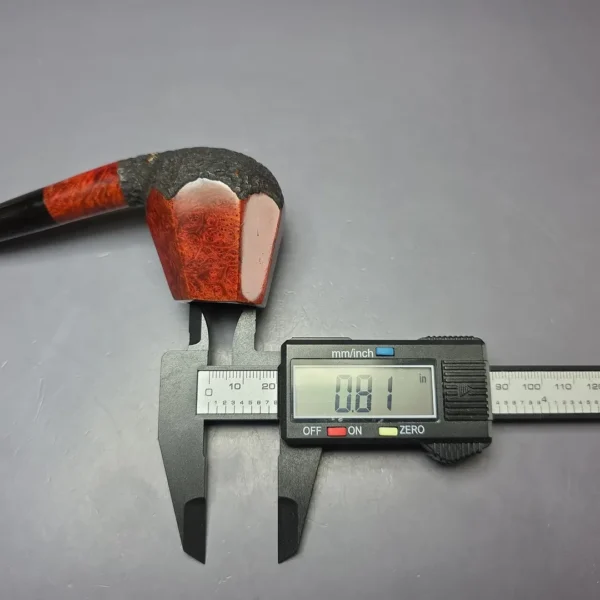 WO Larsen Partially Rusticated Paneled Brandy Estate Briar Pipe, Danish Estates - Image 11