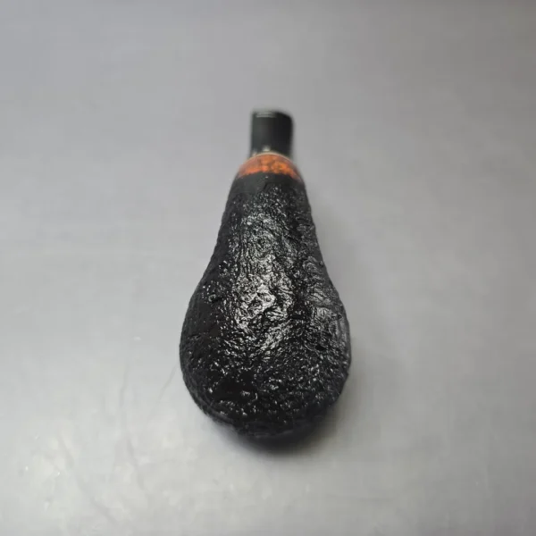 Qi Studio Partially Sandblasted Brandy w/ Ivorite Estate Briar Pipe, Unsmoked - Image 7