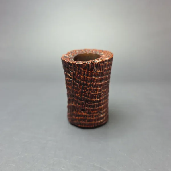 Castello Old Antiquari 3K Sandblasted Poker w/ Lucite Mount Estate Briar Pipe, Italian Estates - Image 3